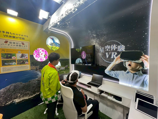 星空VR体験（イメージ）